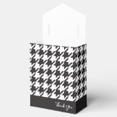 Ballotins Merci Classique Moderne Noir Blanc Houndstooth (Ouvert)