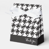 Ballotins Merci Classique Moderne Noir Blanc Houndstooth (Verso)