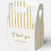 Ballotins Merci Couronne de luxe aux bandes dorées modernes (Ouvrir)