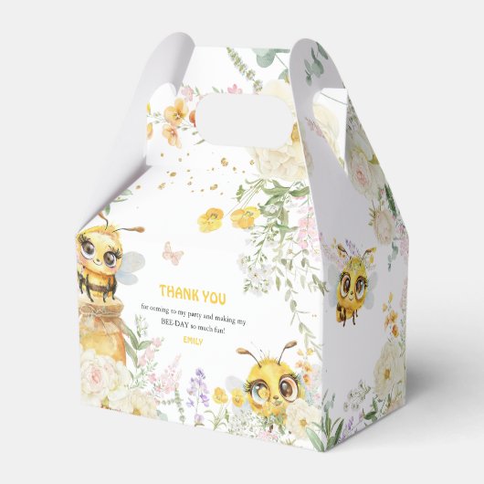 Ballotins Merci d'anniversaire d'Abeille (Verso)