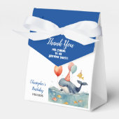 Ballotins Merci d'anniversaire de mignonne Whale Boy (Verso)