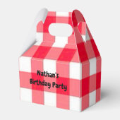 Ballotins Merci d'anniversaire de Pizza pour enfants (Arrière)