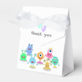 Ballotins Merci d'anniversaire des mignons monstres (Verso)
