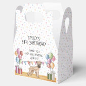 Ballotins Merci d'anniversaire du chien roux roux à couche m (Ouvert)