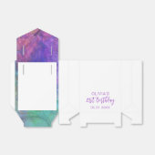 Ballotins Merci d'anniversaire moderne rose violet Ballotin (Déplié)