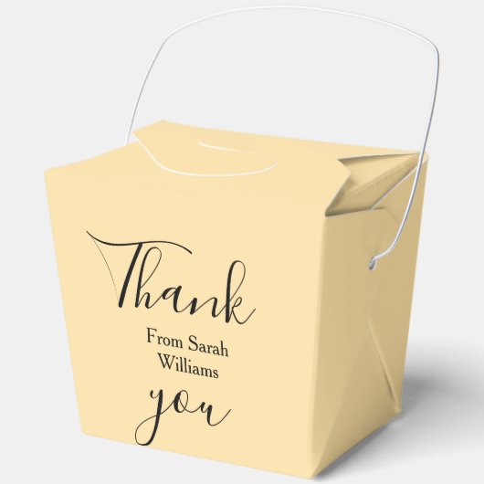 Ballotins Merci de ajouter nom jaune Pastel boho mariage (Recto)