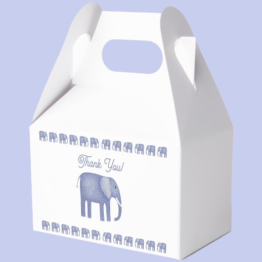 Ballotins Merci de Baby shower Blue Elephant