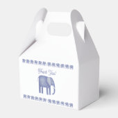 Ballotins Merci de Baby shower Blue Elephant (Verso)