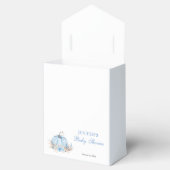 Ballotins Merci de Baby shower Citrouille bleu (Ouvert)