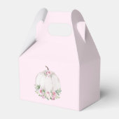 Ballotins Merci de Baby shower Citrouille rose pâle (Arrière)