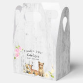 Ballotins Merci de Baby shower de bois rustique (Ouvert)