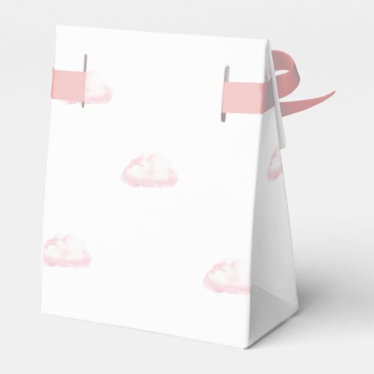 Ballotins Merci de Baby shower de fille à ballons à air chau (Arrière)