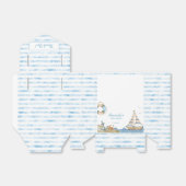 Ballotins Merci de Baby shower de garçon nautique (Déplié)