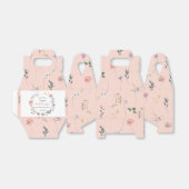 Ballotins Merci de Baby shower fleur sauvage d'aquarelle (Déplié)