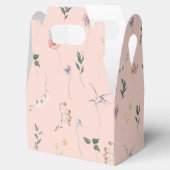 Ballotins Merci de Baby shower fleur sauvage d'aquarelle (Ouvert)