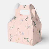 Ballotins Merci de Baby shower fleur sauvage d'aquarelle (Verso)