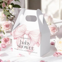 Merci de Baby shower mignon fille croustillant ros