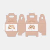 Ballotins Merci de Baby shower moderne Boho Rainbow (Déplié)