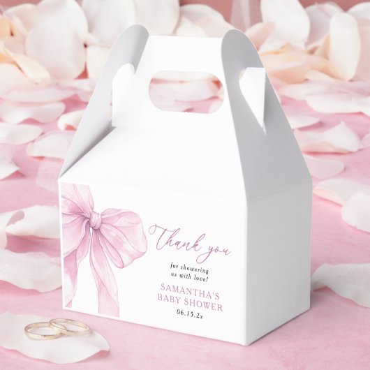 Ballotins Merci de Baby shower rose moderne (Mariage)