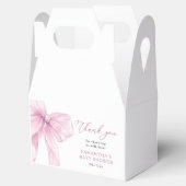 Ballotins Merci de Baby shower rose moderne (Ouvert)