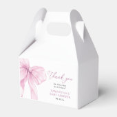 Ballotins Merci de Baby shower rose moderne (Verso)