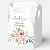 Ballotins Merci de Baby shower rose Roses (Ouvert)