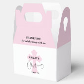 Ballotins Merci de Ballotin de baptême rose clair (Ouvert)