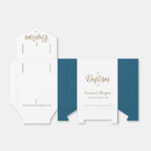 Ballotins Merci de Ballotin de la Marine Baptême bleu (Déplié)