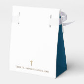 Ballotins Merci de Ballotin de la Marine Baptême bleu (Arrière)