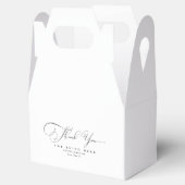 Ballotins Merci de calligraphie noir et blanc Mariage (Ouvert)