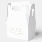 Ballotins Merci de calligraphie or délicat (Ouvert)