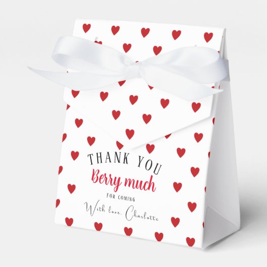 Ballotins Merci de fête d'été de fraise ballotin (Verso)