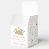 Ballotins Merci de la Couronne rose or Princess Party (Ouvert)