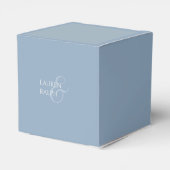 Ballotins Merci de Mariage bleu et blanc Dusty (Arrière)