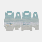 Ballotins Merci de Mariage d'aquarelle Océan (Déplié)