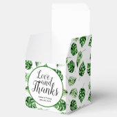 Ballotins Merci de mariage de destination de feuille de palm (Ouvert)