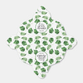 Ballotins Merci de mariage de destination de feuille de palm (Déplié)