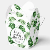 Ballotins Merci de mariage de destination de feuille de palm (Ouvert)