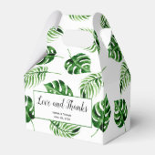 Ballotins Merci de mariage de destination de feuille de palm (Arrière)