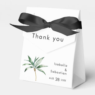 Ballotins Merci de mariage de destination Palm Tree