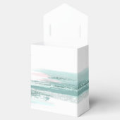 Ballotins Merci de Mariage de peinture Abstrait ID Turquoise (Ouvert)