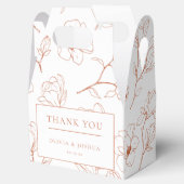 Ballotins Merci de Mariage Floral en terre cuite (Ouvert)