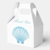 Ballotins Merci de mariage Shell Blue Nautical Beach (Recto)