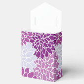 Ballotins Merci de Motif à fleurs violettes (Ouvert)