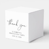 Ballotins Merci de partie de graduation de script chic (Arrière)