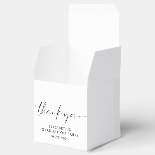 Ballotins Merci de partie de graduation de script chic (Ouvert)