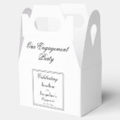 Ballotins Merci de partie d'engagement Favor Script Chic (Ouvert)