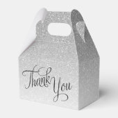 Ballotins Merci de script de Parties scintillant Silver Ombr (Verso)