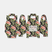 Ballotins Merci de végétation luxuriante rouge fleurie (Déplié)