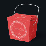 Ballotins Merci des feux rouges et blancs<br><div class="desc">Une couronne de lumières scintillantes contre un arrière - plan rouge. La police de script "Merci" est une image, elle peut donc être redimensionnée, pivotée et repositionnée. Le reste du texte est entièrement modifiable. L'image Sparkling Lights peut également être redimensionnée et déplacée. D'autres couleurs, différentes tailles/formes de ballotin et d'éléments...</div>